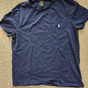 Polo by Ralph Lauren Men's Navy Blue T-Shirt